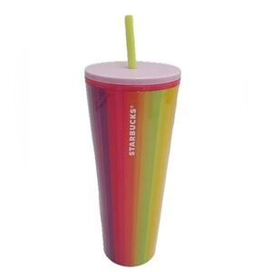 Starbucks Spring Rainbow Pink Tumbler